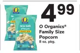 Safeway O Organics Family Size Popcorn offer
