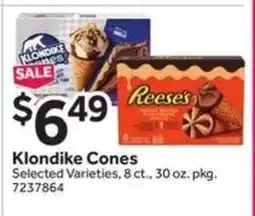 Stop&Shop Klondike Cones offer