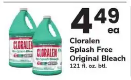 Safeway Cloralen Splash Free Original Bleach offer