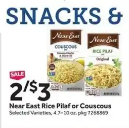 Stop&Shop Near East Rice Pilaf or Couscous offer