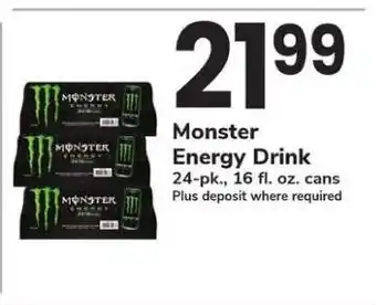 Safeway Monster Energy Drink offer
