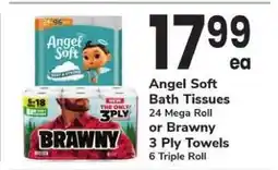 Safeway Angel Soft Bath Tissues or Brawny 3 Ply Towels offer
