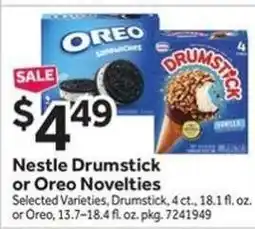 Stop&Shop Nestlé Drumstick or Oreo Novelties offer