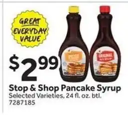 Stop&Shop Stop & Shop Pancake Syrup offer