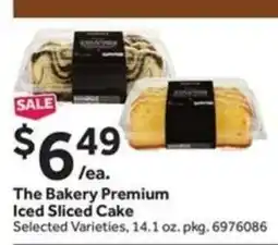 Stop&Shop The Bakery Premium Iced Sliced Cake offer