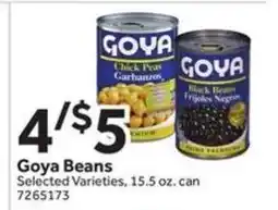 Stop&Shop Goya Beans offer