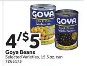Stop&Shop Goya Beans offer