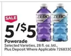 Stop&Shop Powerade offer
