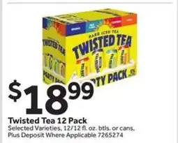 Stop&Shop Twisted Tea 12 Pack offer