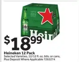 Stop&Shop Heineken 12 Pack offer