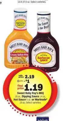 Meijer Sweet Baby Ray’s BBQ offer