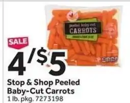 Stop&Shop Stop & Shop Peeled Baby-Cut Carrots offer