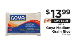ShopRite Goya Medium Grain Rice offer