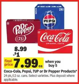 Meijer Coca-Cola, Pepsi, 7UP or Dr Pepper Products offer