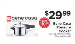 ShopRite Bene Casa Pressure Cooker offer