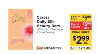 ShopRite Caress Daily Silk Beauty Bars offer