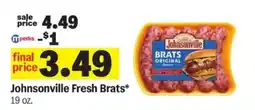 Meijer Johnsonville Fresh Brats offer