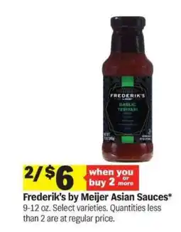 Meijer Frederik's By Meijer Asian Sauces offer
