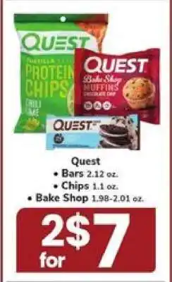Safeway Quest Bars, Chips, Bake Shop offer