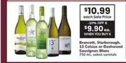 Safeway Brancott, Starborough, 13 Celsius or Dashwood Sauvignon Blanc offer