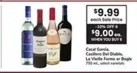 Safeway Casal Garcia, Casillero Del Diablo, La Vielle Ferme or Bogle offer