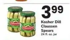 Safeway Kosher Dill Claussen Spears offer