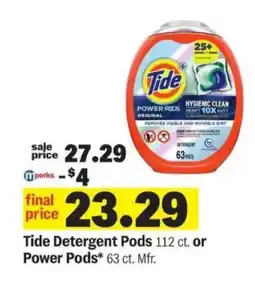 Meijer Tide Detergent Pods or Power Pods offer