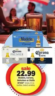 Meijer Modelo, Corona, Heineken or Stella Artois offer