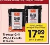 Safeway Traeger Grill Wood Pellets offer