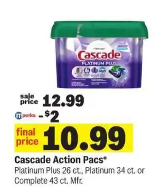 Meijer Cascade Action Pacs offer