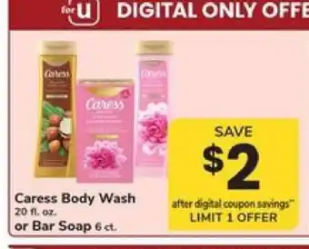 Safeway Caress Body Wash or Bar Soap offer