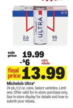 Meijer Michelob Ultra offer