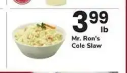 Safeway Mr. Ron's Cole Slaw offer