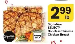 Safeway Signature Select Boneless Skinless Chicken Breast offer