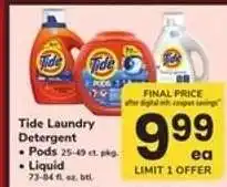Safeway Tide Laundry Detergent offer