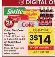Safeway Coke, Diet Coke Or Sprite offer