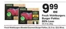 Safeway Fresh Wahlburgers Burger Patties offer