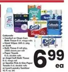 Safeway Cottonelle, Scott, Angel Soft, Sparkle, Lysol offer