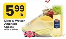 Safeway Dietz & Watson American Cheese offer