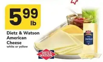 Safeway Dietz & Watson American Cheese offer