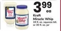 Safeway Kraft Miracle Whip offer