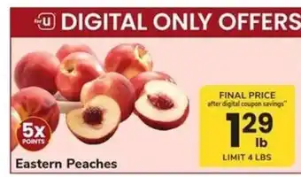 Safeway Eastern Peaches offer