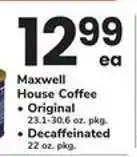 Safeway Maxwell House Coffee offer