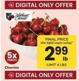 Safeway CHERRIES offer