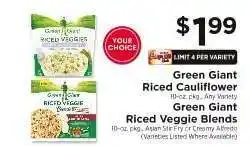 ShopRite Green Giant Riced Cauliflower / Green Giant Riced Veggie Blends offer