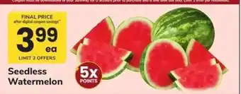 Safeway Seedless Watermelon offer