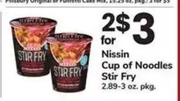 Safeway Nissin Cup of Noodles Stir Fry offer