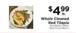 ShopRite Whole Cleaned Red Tilapia offer