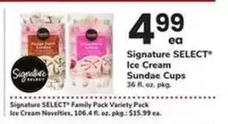 Safeway Signature SELECT Ice Cream Sundae Cups offer