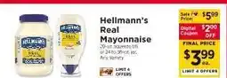 ShopRite Hellmann's Real Mayonnaise offer